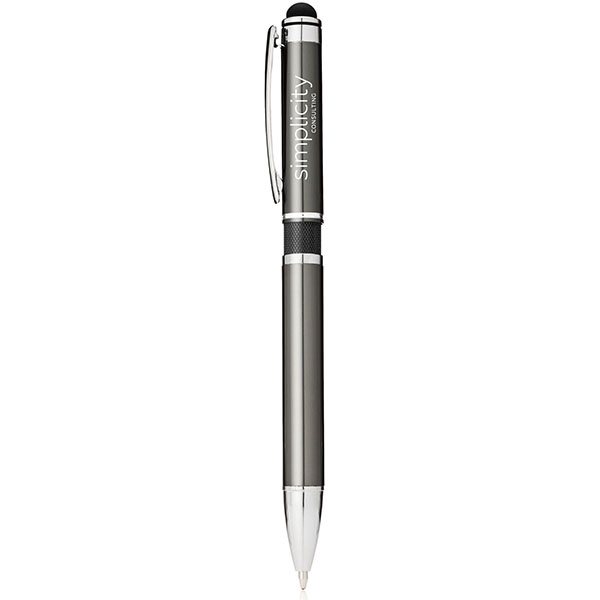 Stylus Metal Pen w/ Colored Middle Ring