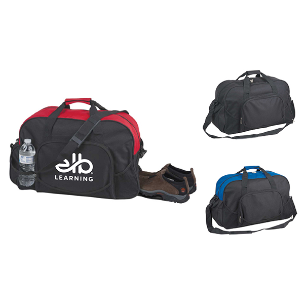 Deluxe Gym Duffle Bag w/Shoe Storage and Pocket