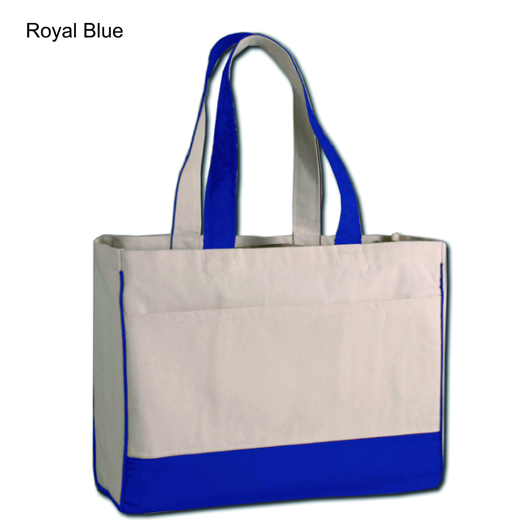 Two-Tone Canvas Tote Bag