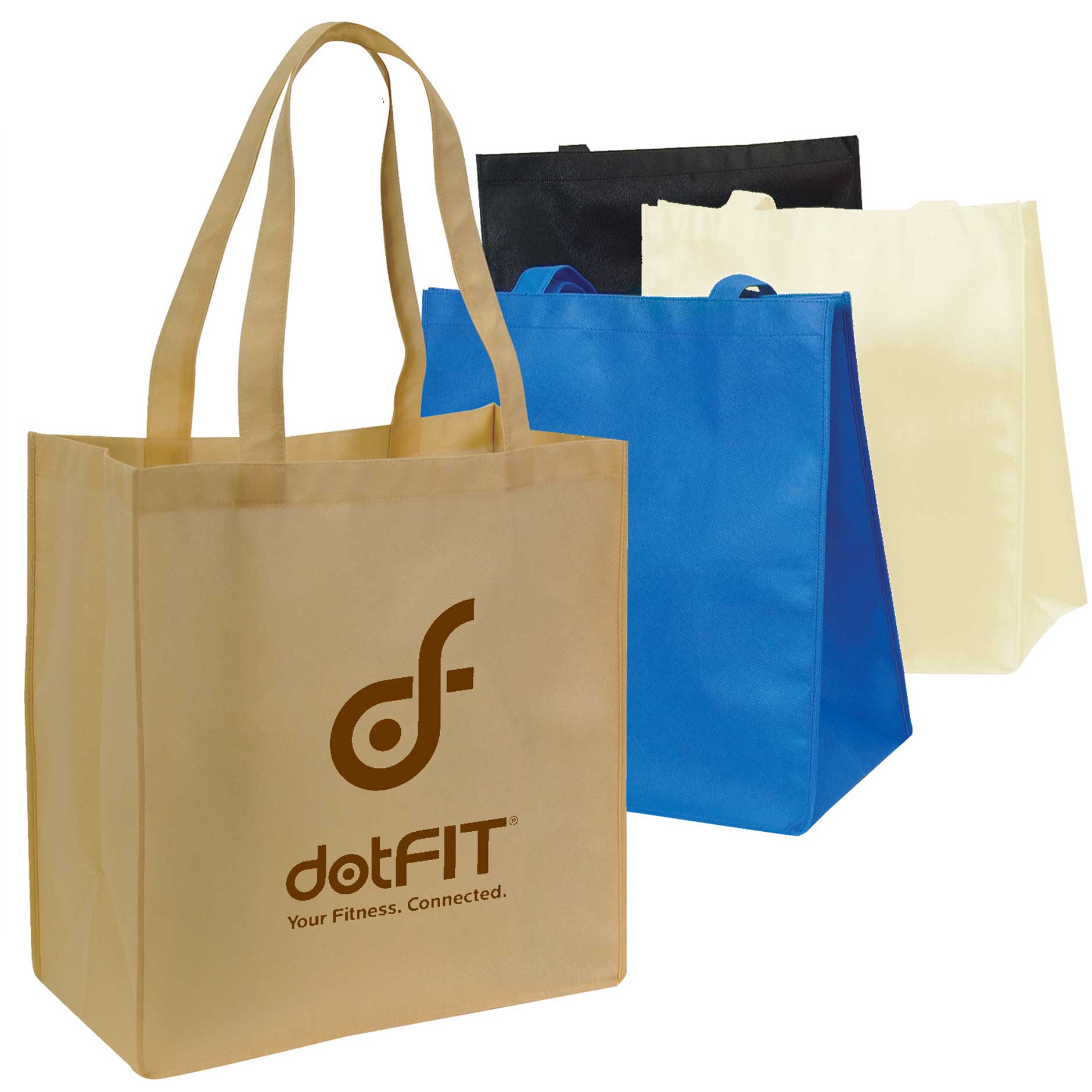 Large Non-Woven Tote Bag w/Gusset