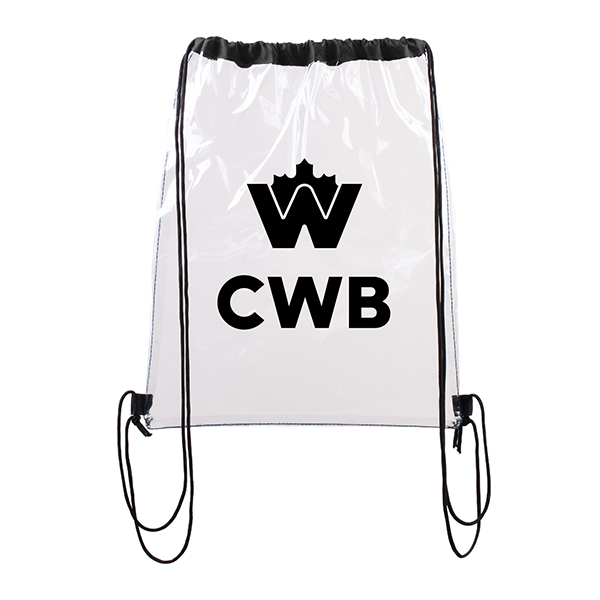 Large Clear Waterproof Stadium Drawstring Backpack