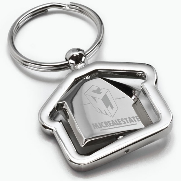 House Shaped Revolving Keytag