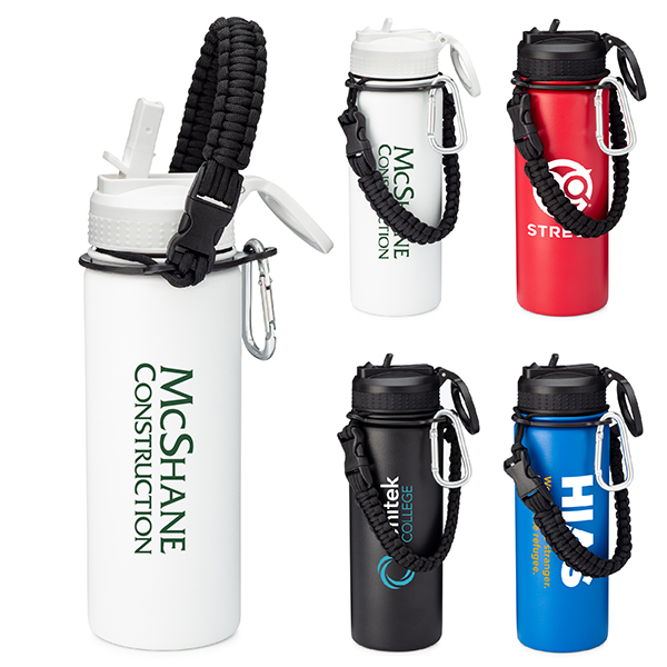 18 oz. Paracord Stainless Steel Vacuum Bottle