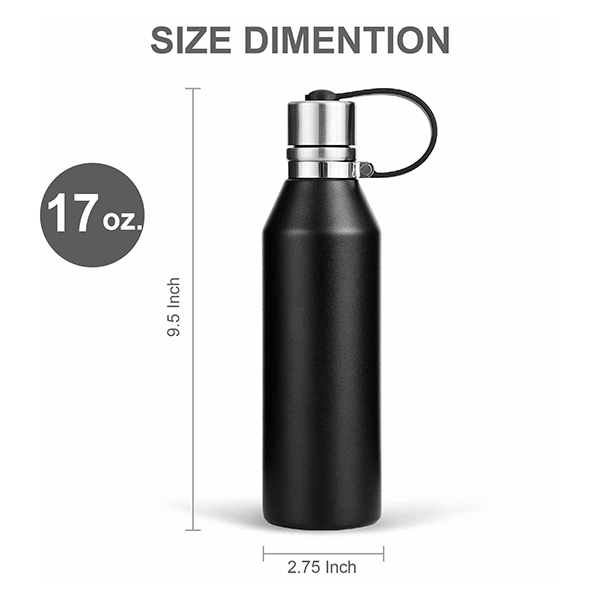 17 oz. The Manhattan Stainless Steel Vacuum Bottle