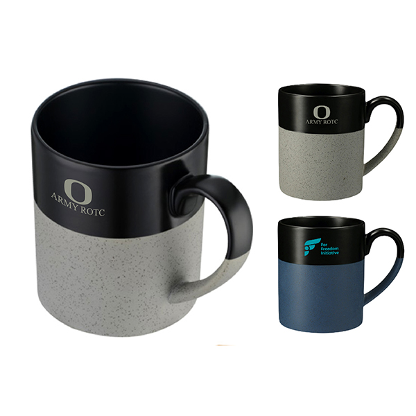 15 oz. Two-tone Ceramic Mug with speckled base
