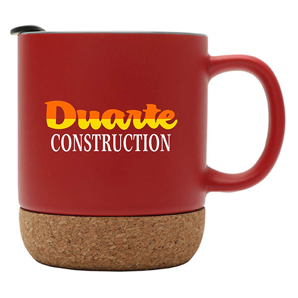 12 oz. Cork Base Ceramic mug