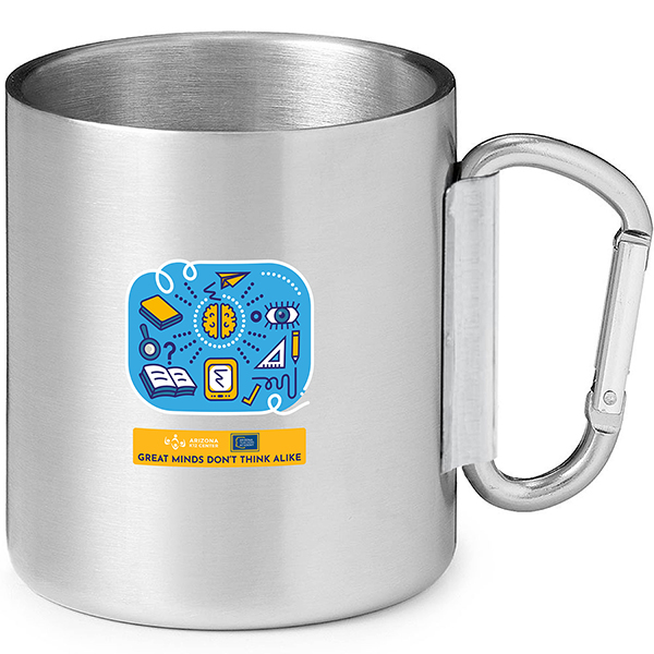 10 oz. Stainless Steel Camping Carabiner Mug