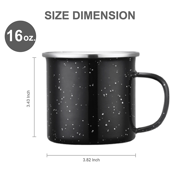 16 oz Enamelware mug
